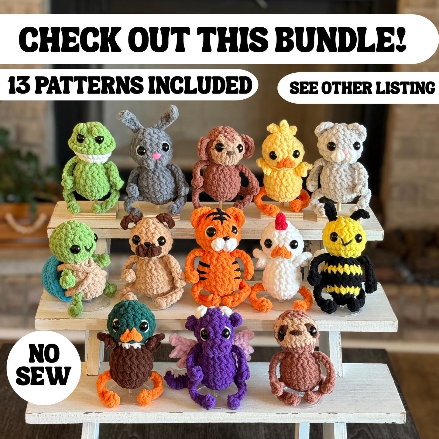 No sew meanie crochet pattern christmas amigurumi PDF download beginner friendly crochet bitty buddy quick and easy pattern
