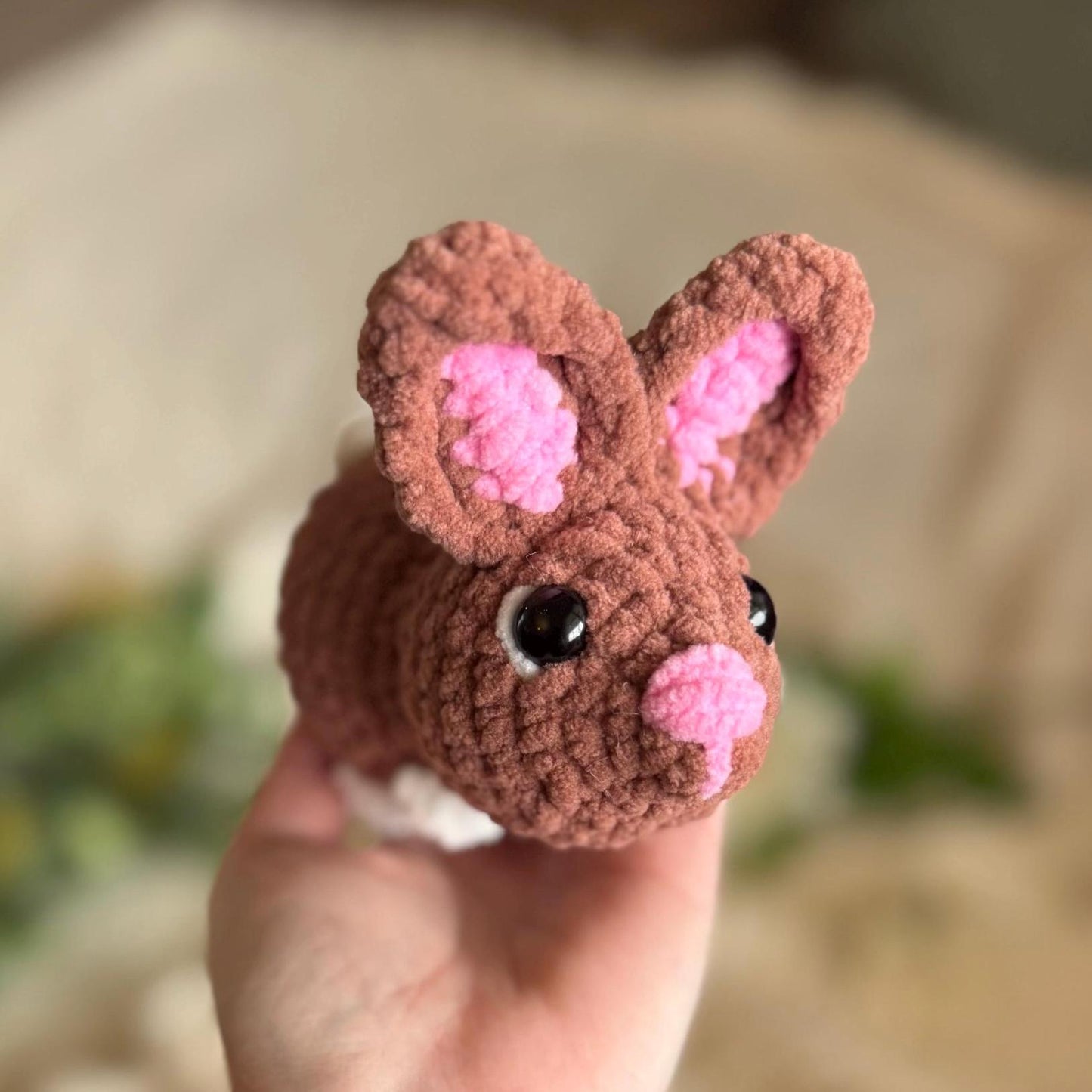 Crochet bunny pattern no sew pudgy pals beginner amigurumi animals plushie crochet easy market make Easter spring