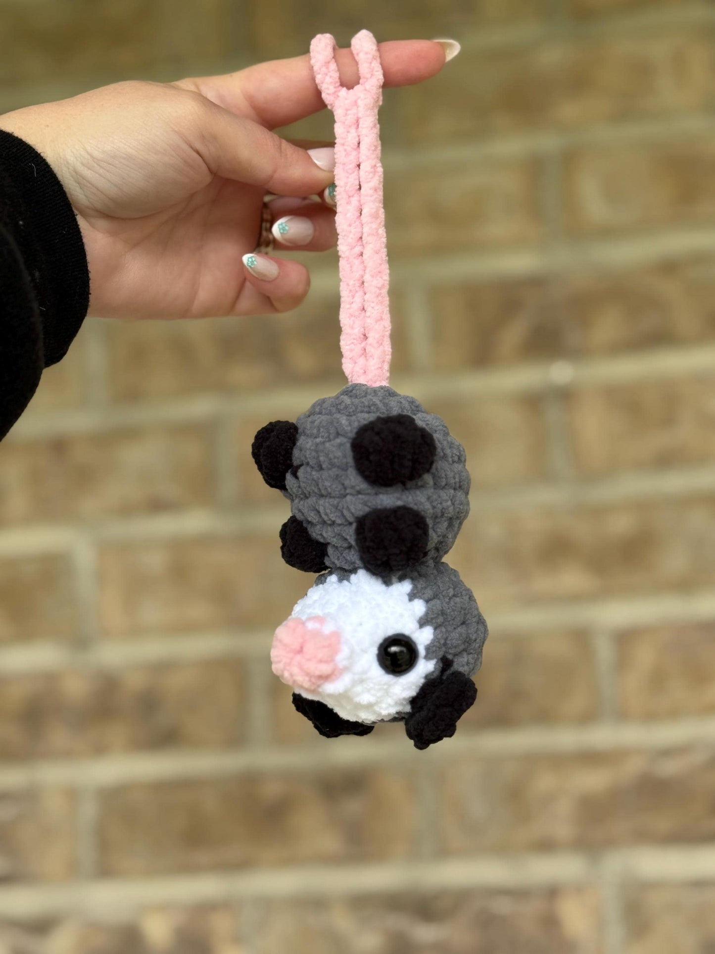 Possum crochet pattern hanging possum crochet pattern low sew possum crochet amigurumi pattern crochet car hanger possum