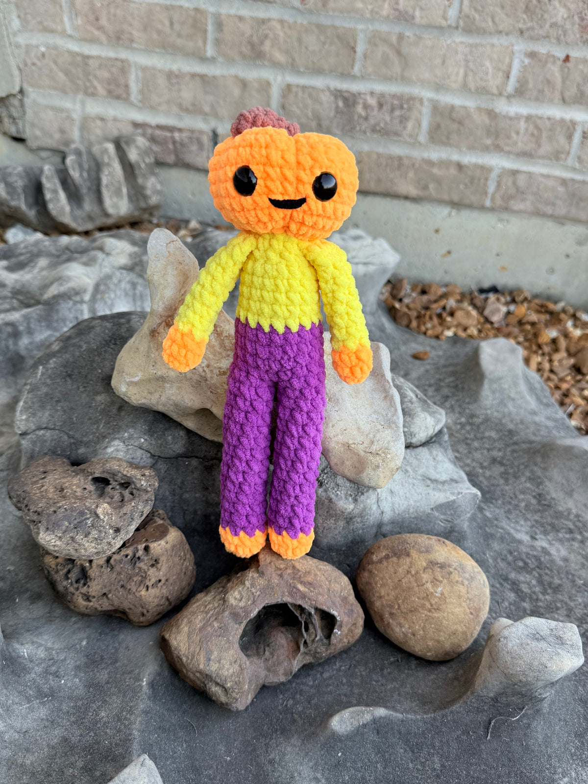 Spooky Buds crochet pattern skeleton and pumpkin Halloween amigurumi low sew pdf pattern