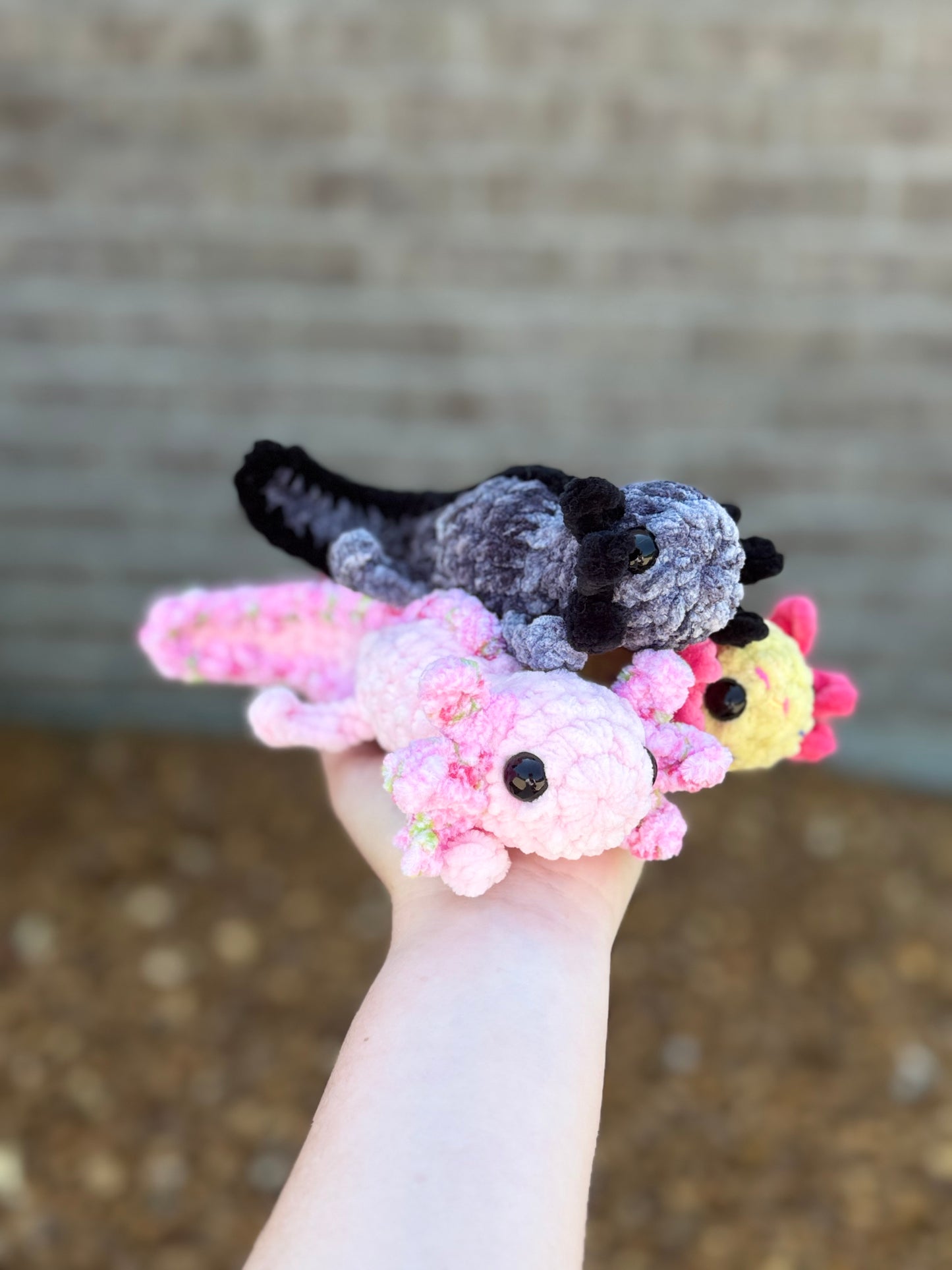 Axolotl crochet pattern no sew amigurumi pdf download digital pattern