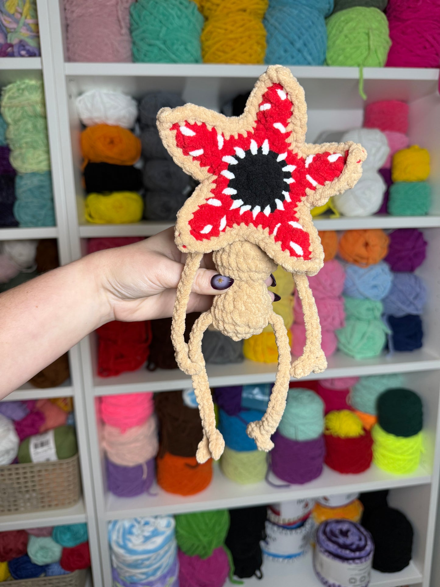 Demi buddy crochet pattern demogorgon stranger things crochet low sew Halloween amigurumi