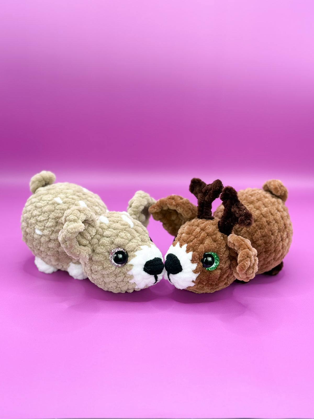 Pudgy Pals deer crochet pattern fawn and buck beginner amigurumi animals crochet no sew deer pattern pdf (Copy)