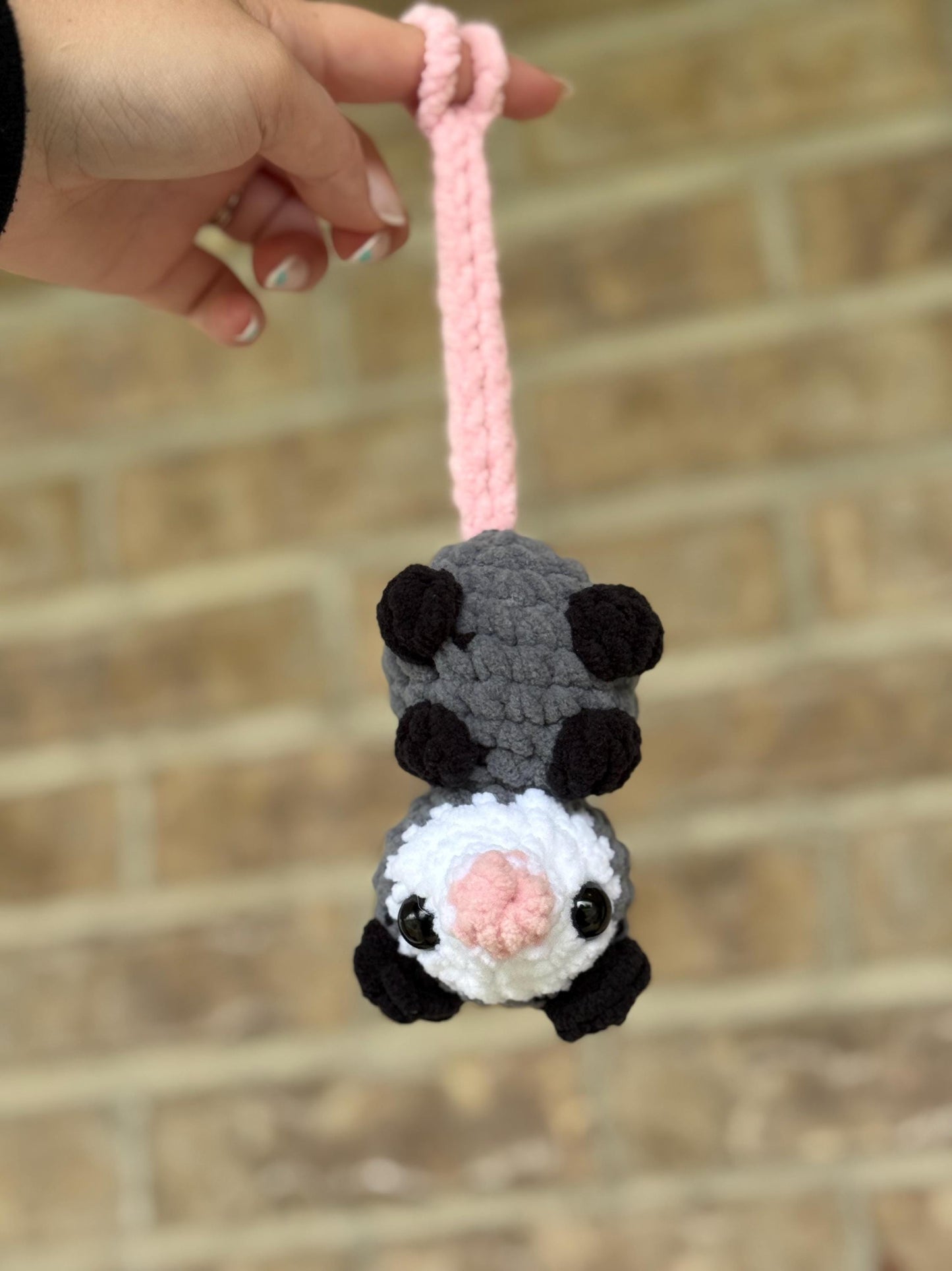 Possum crochet pattern hanging possum crochet pattern low sew possum crochet amigurumi pattern crochet car hanger possum