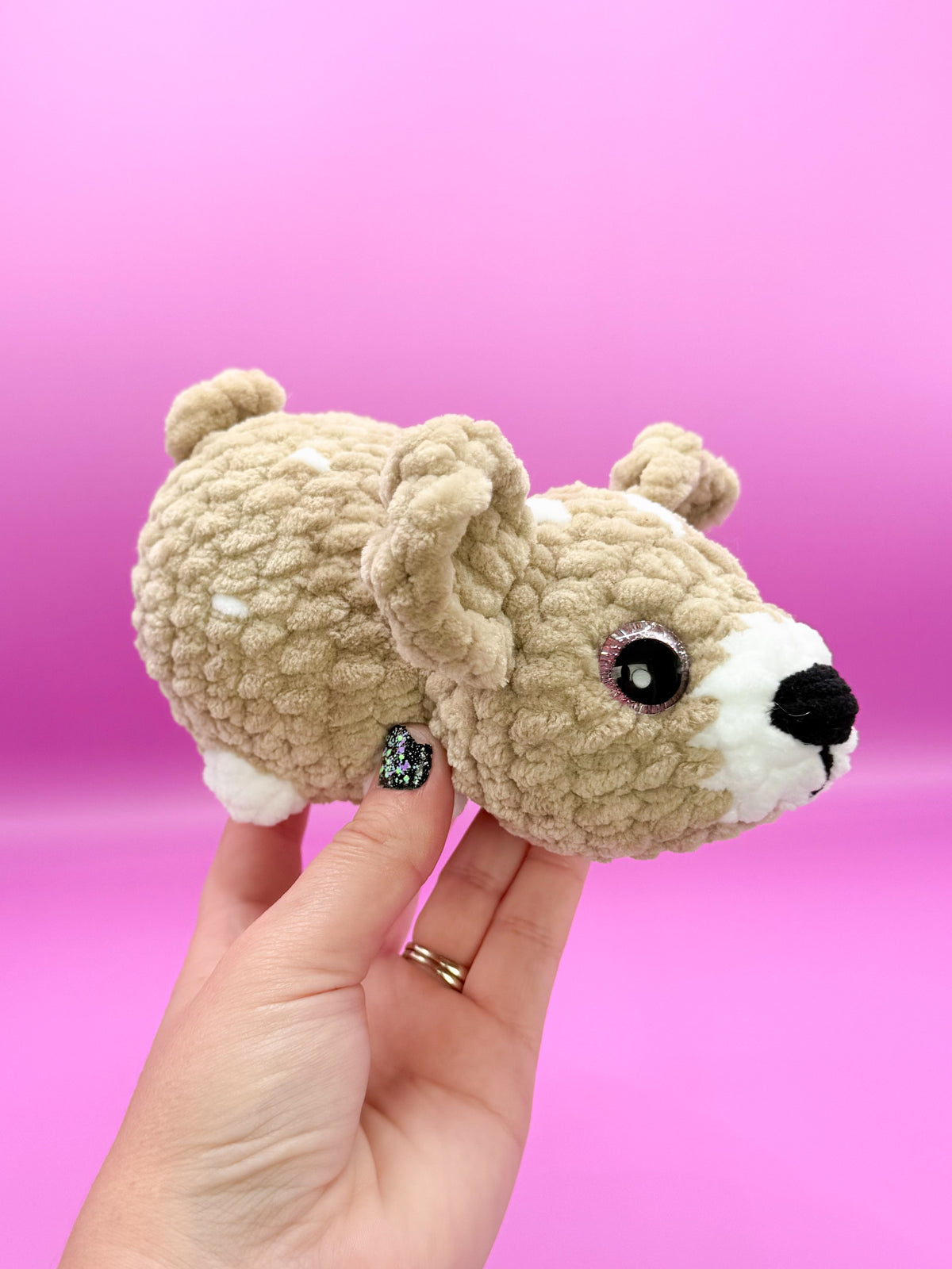 Pudgy Pals deer crochet pattern fawn and buck beginner amigurumi animals crochet no sew deer pattern pdf (Copy)