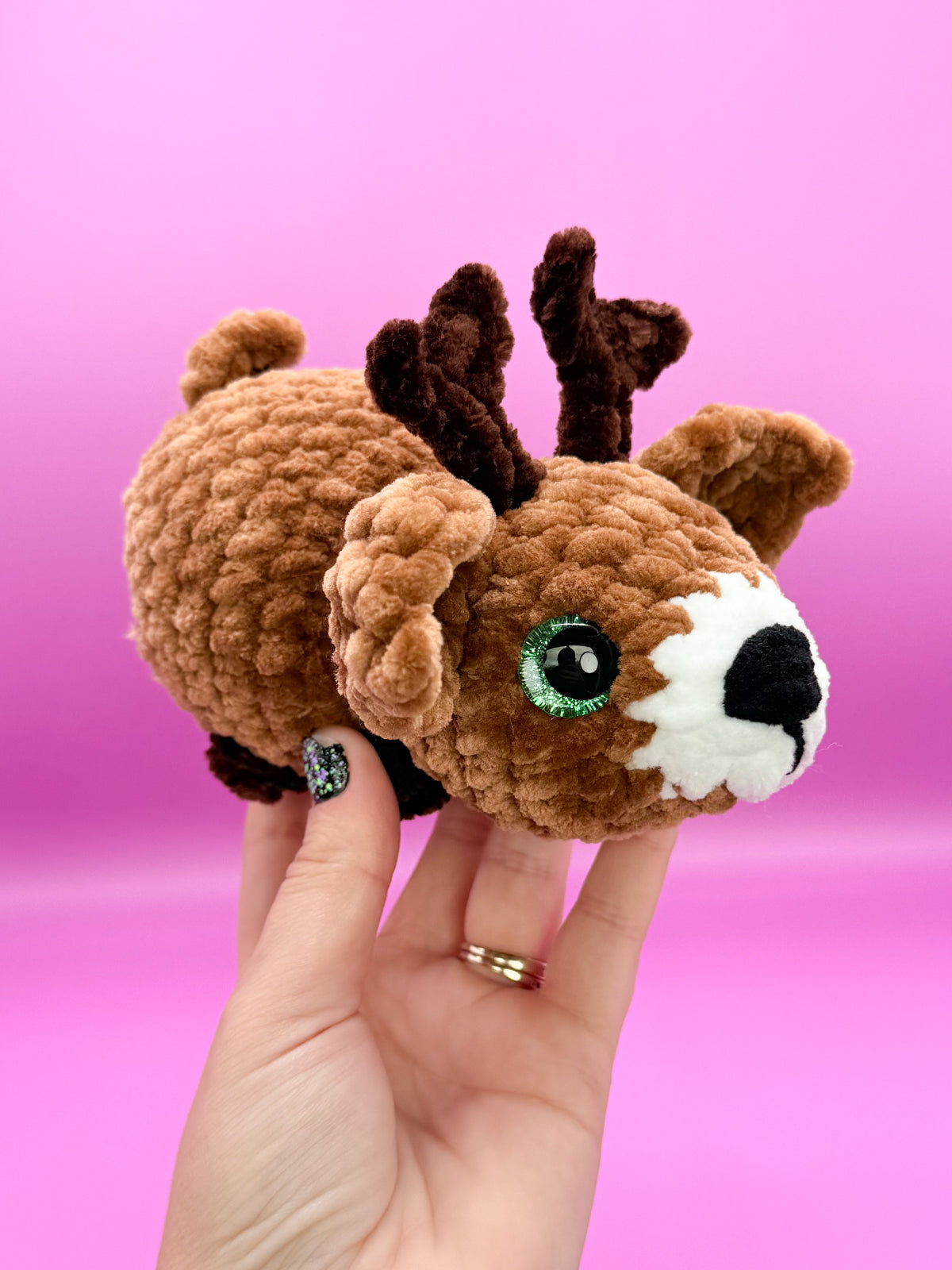 Pudgy Pals deer crochet pattern fawn and buck beginner amigurumi animals crochet no sew deer pattern pdf (Copy)
