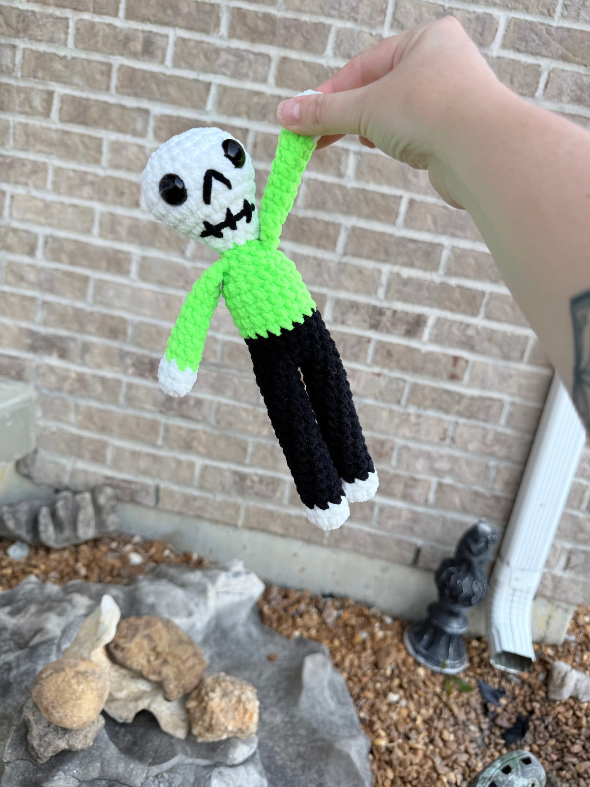 Spooky Buds crochet pattern skeleton and pumpkin Halloween amigurumi low sew pdf pattern