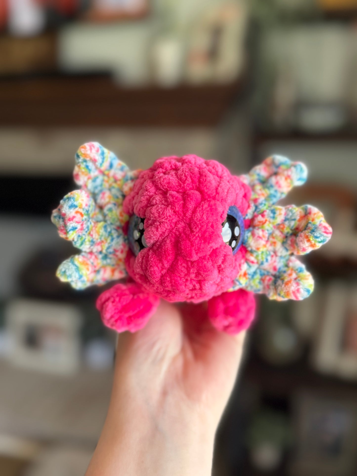 Axolotl crochet pattern no sew amigurumi pdf download digital pattern