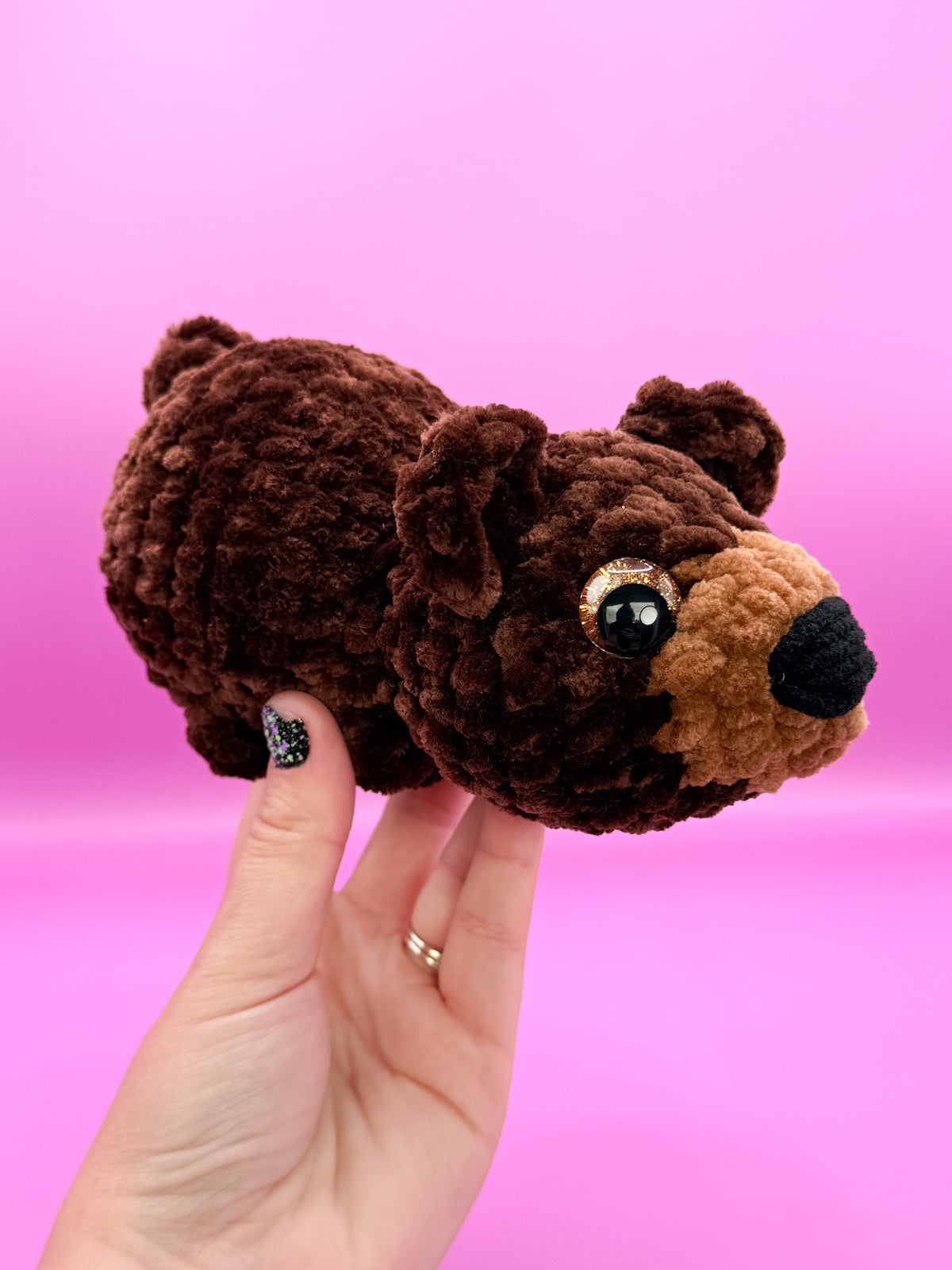 Pudgy Pals bear crochet pattern beginner amigurumi animals crochet no sew bear pattern pdf