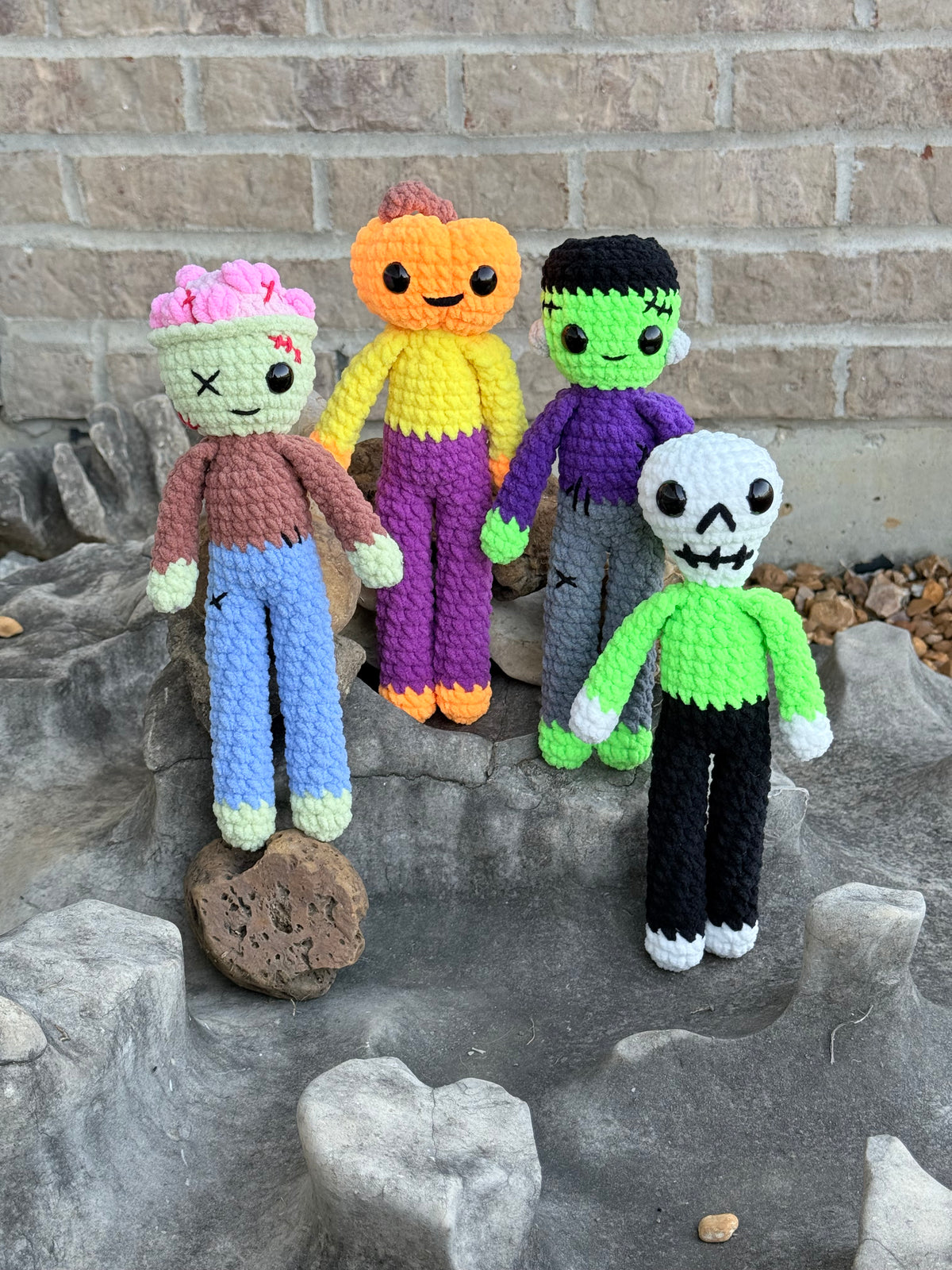 Spooky Buds crochet pattern Halloween amigurumi low sew pdf pattern