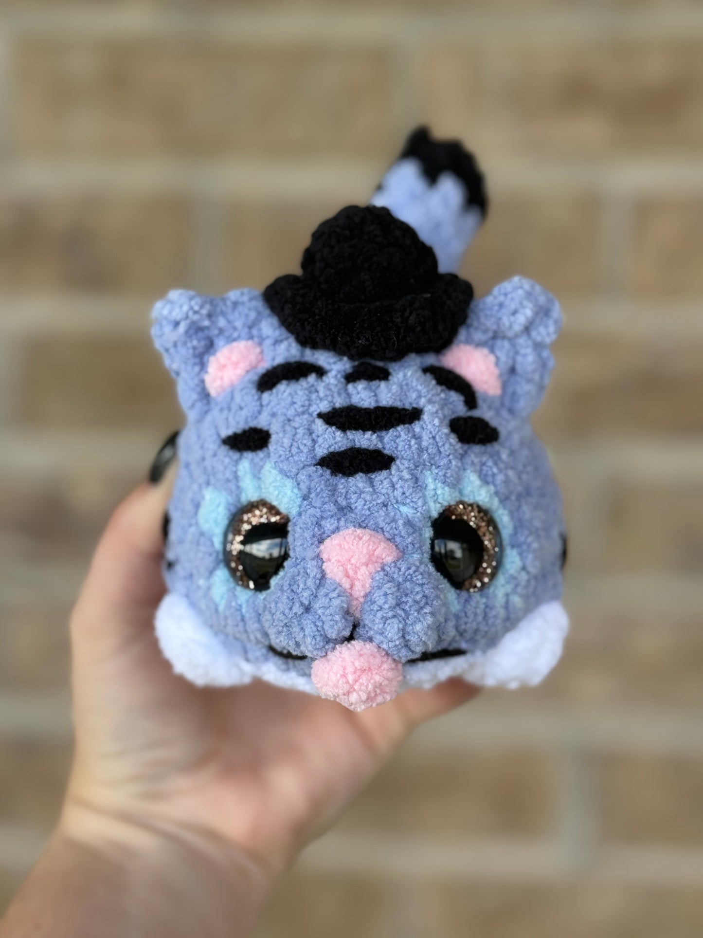Derpy tiger crochet plushie K-pop demon hunters tiger