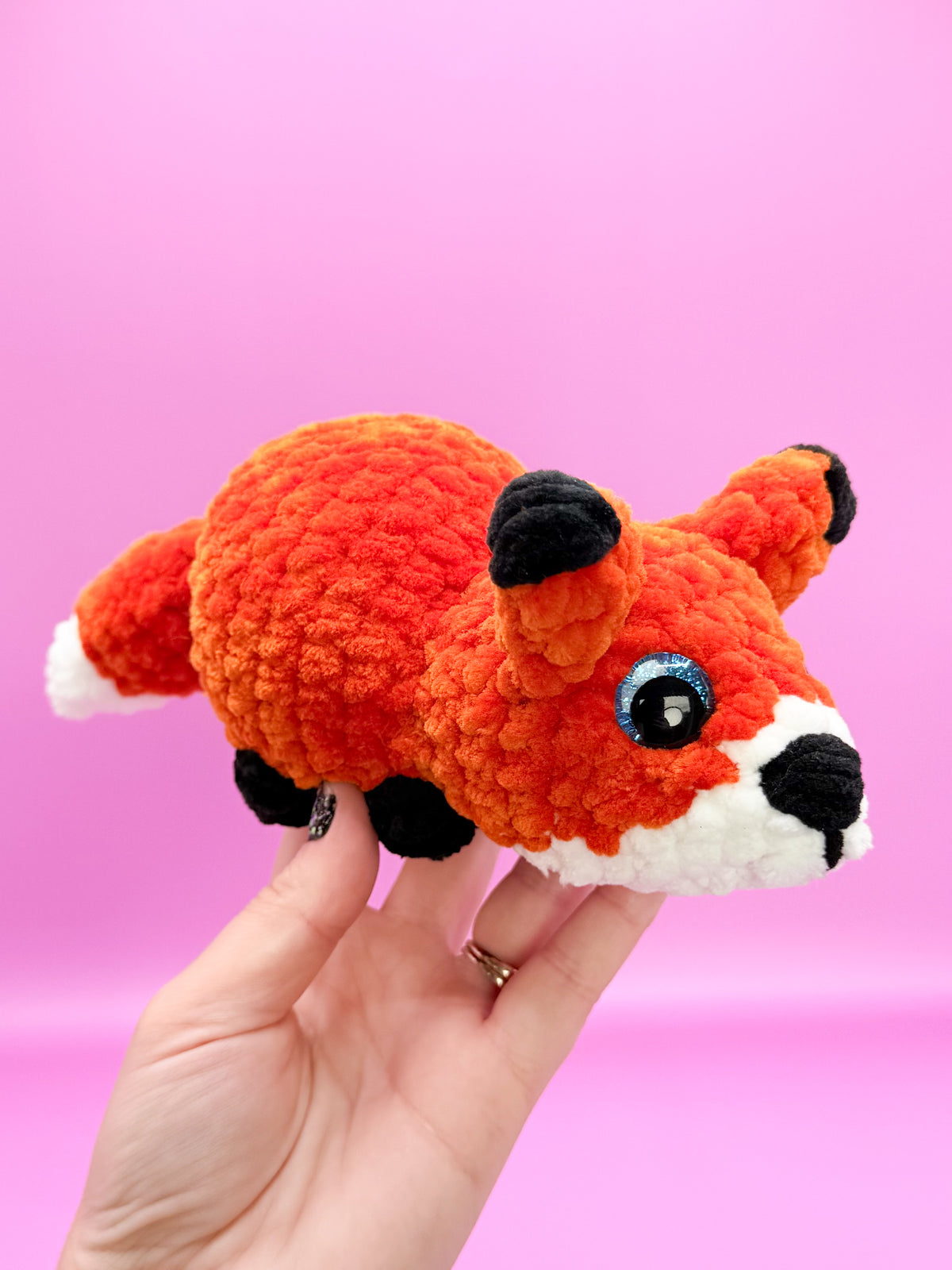 Pudgy Pals fox crochet pattern beginner amigurumi animals crochet low sew fox pattern pdf