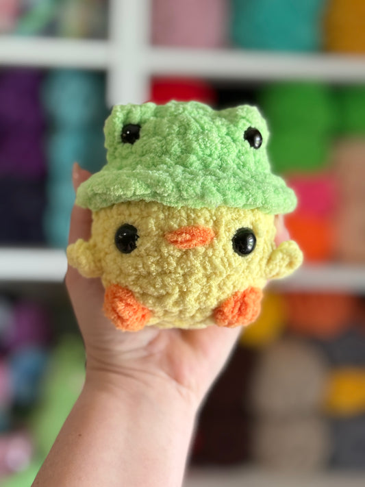 Frog hat chick