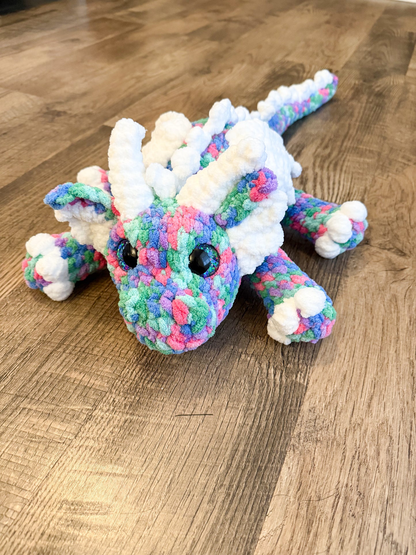 Crochet dragon plushie