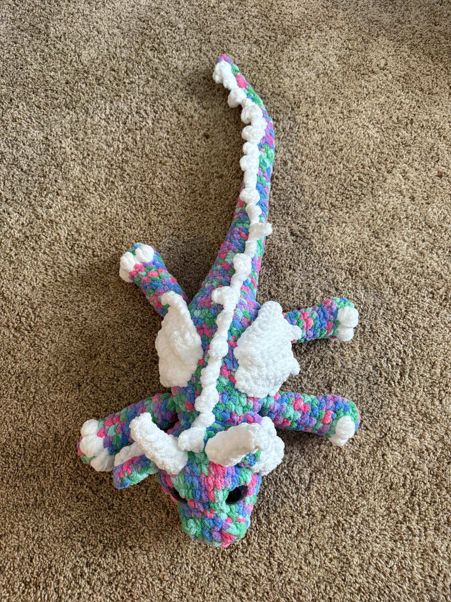 Crochet dragon plushie