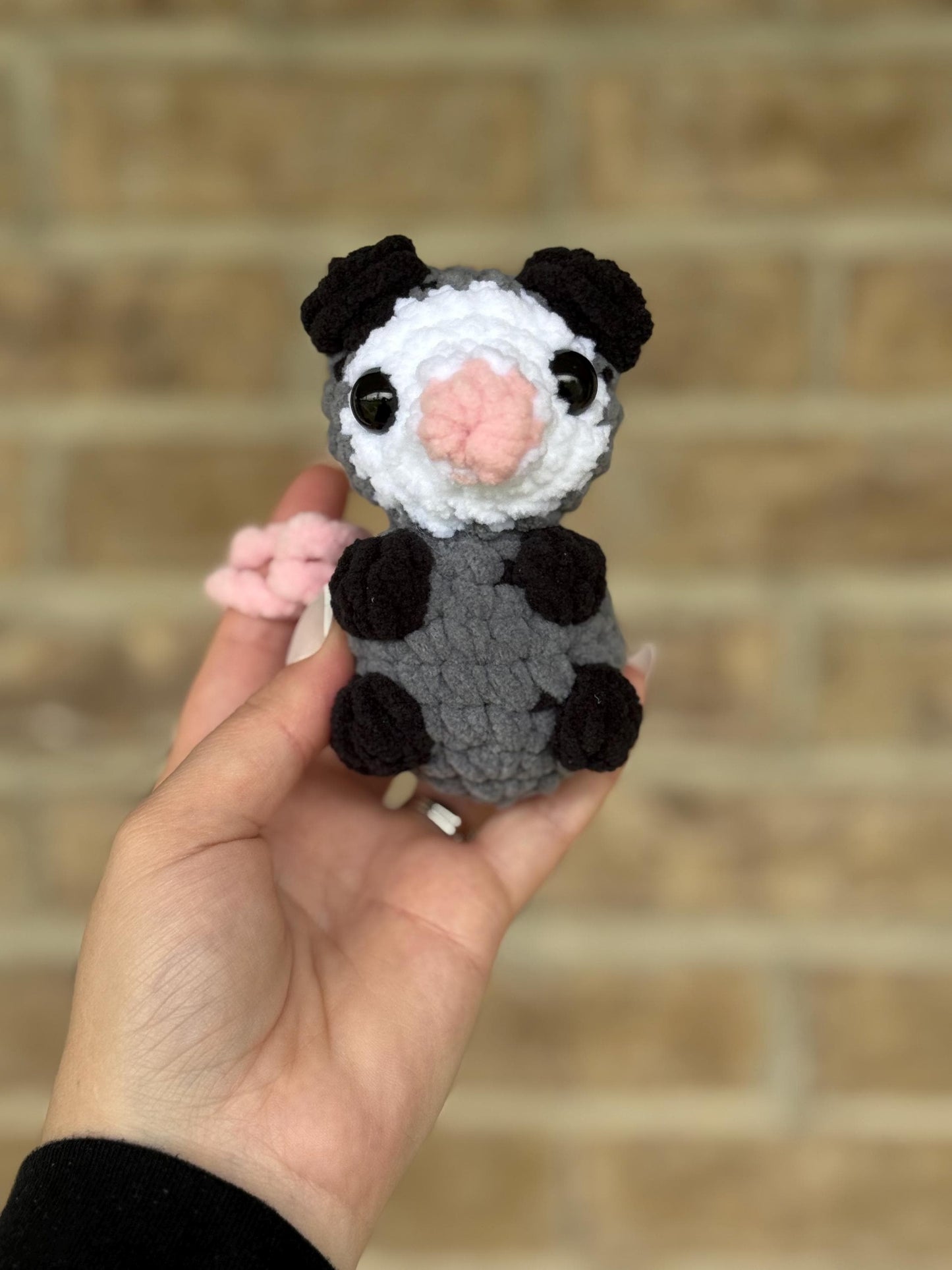 Possum crochet pattern hanging possum crochet pattern low sew possum crochet amigurumi pattern crochet car hanger possum