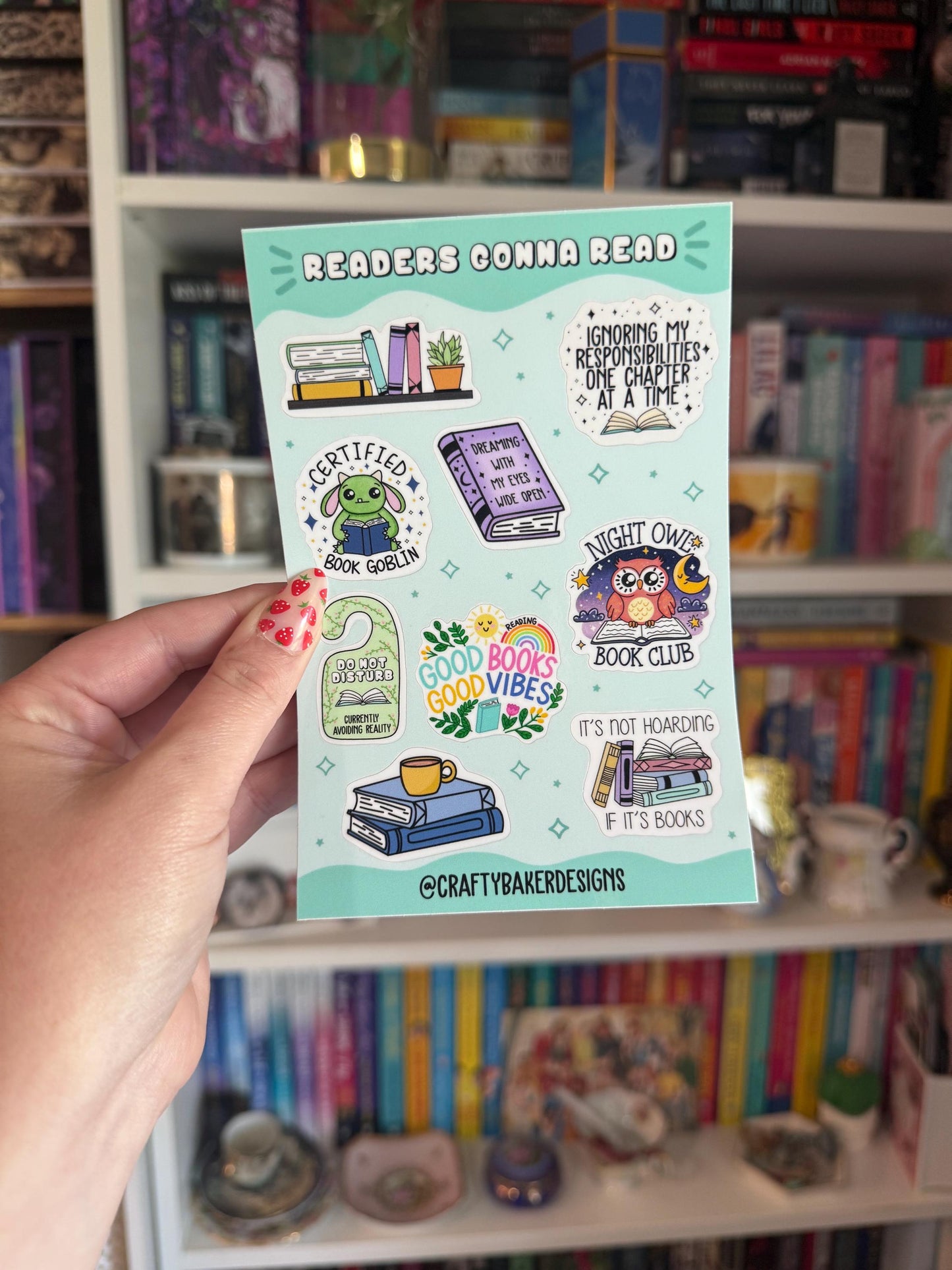 Bookish sticker sheet stickers for romance reader sticker sheet planner stickers kindle sticker bookish gift for reader book goblin sticker