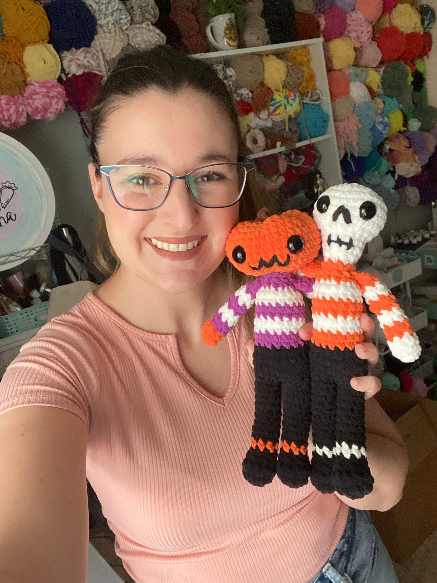 No sew crochet pattern halloween crochet pattern skeleton crochet pattern pumpkin crochet pattern amigurumi pattern halloween
