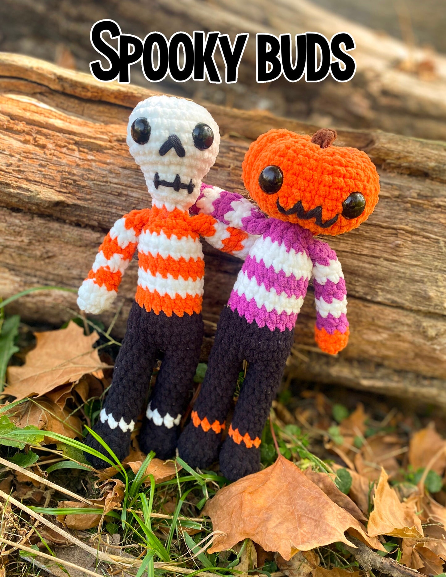 No sew crochet pattern halloween crochet pattern skeleton crochet pattern pumpkin crochet pattern amigurumi pattern halloween