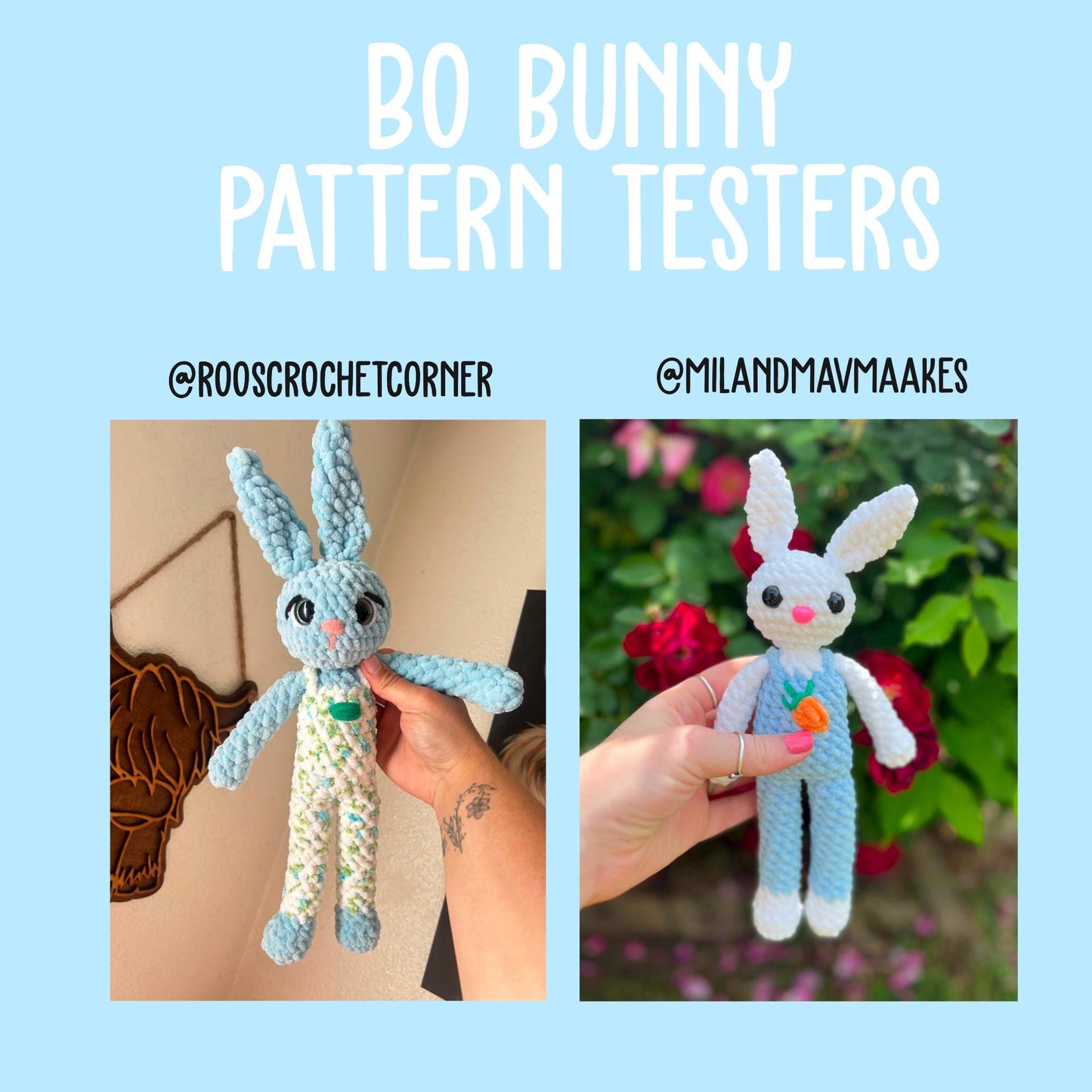 Bunny crochet pattern low sew bunny easter crochet pattern amigurumi crochet pattern market make crochet easy beginner friendly crochet