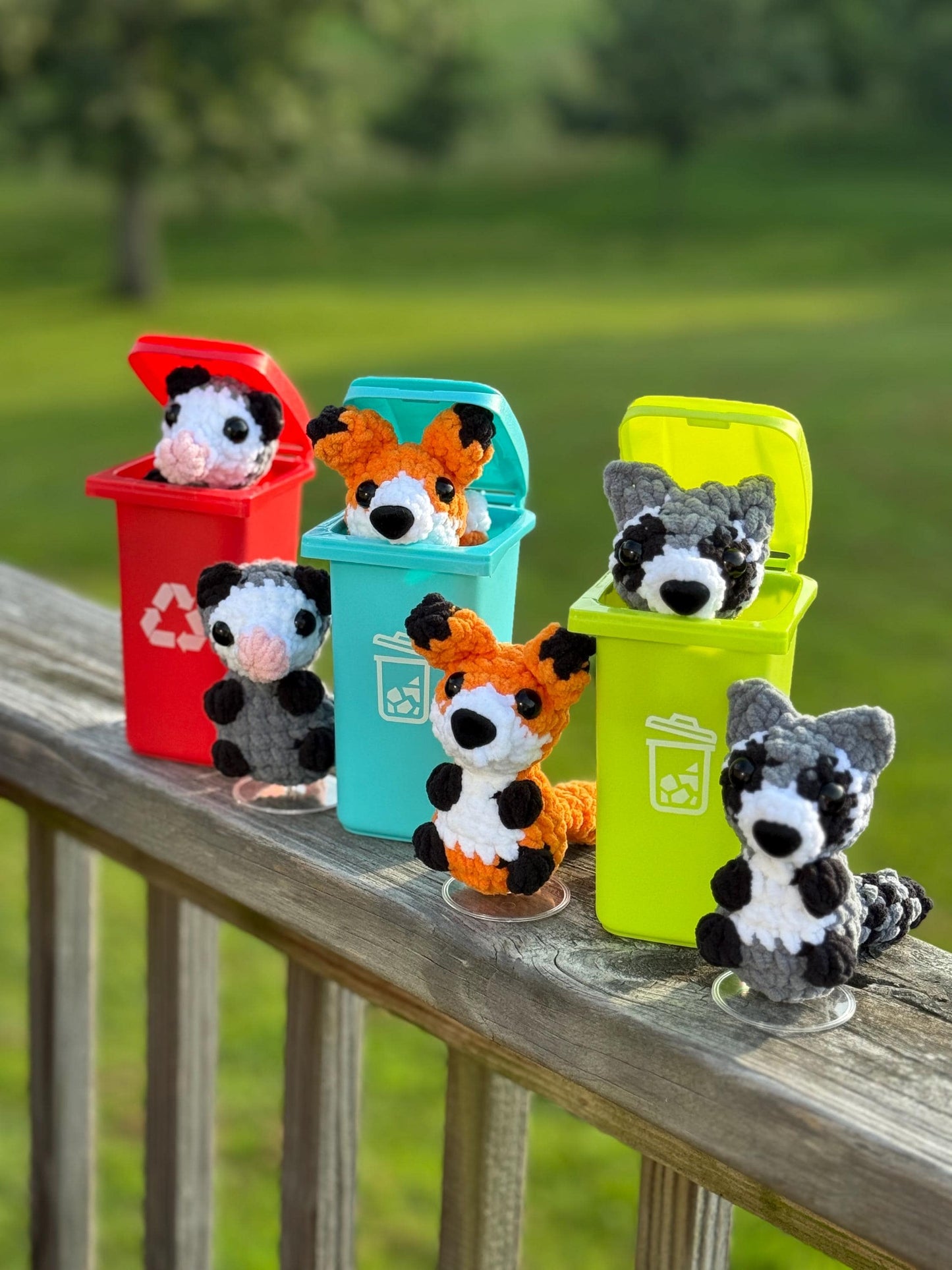 Low sew crochet pattern possum fox raccoon crochet pattern animals low sew possum crochet amigurumi pattern bundle easy crochet pattern