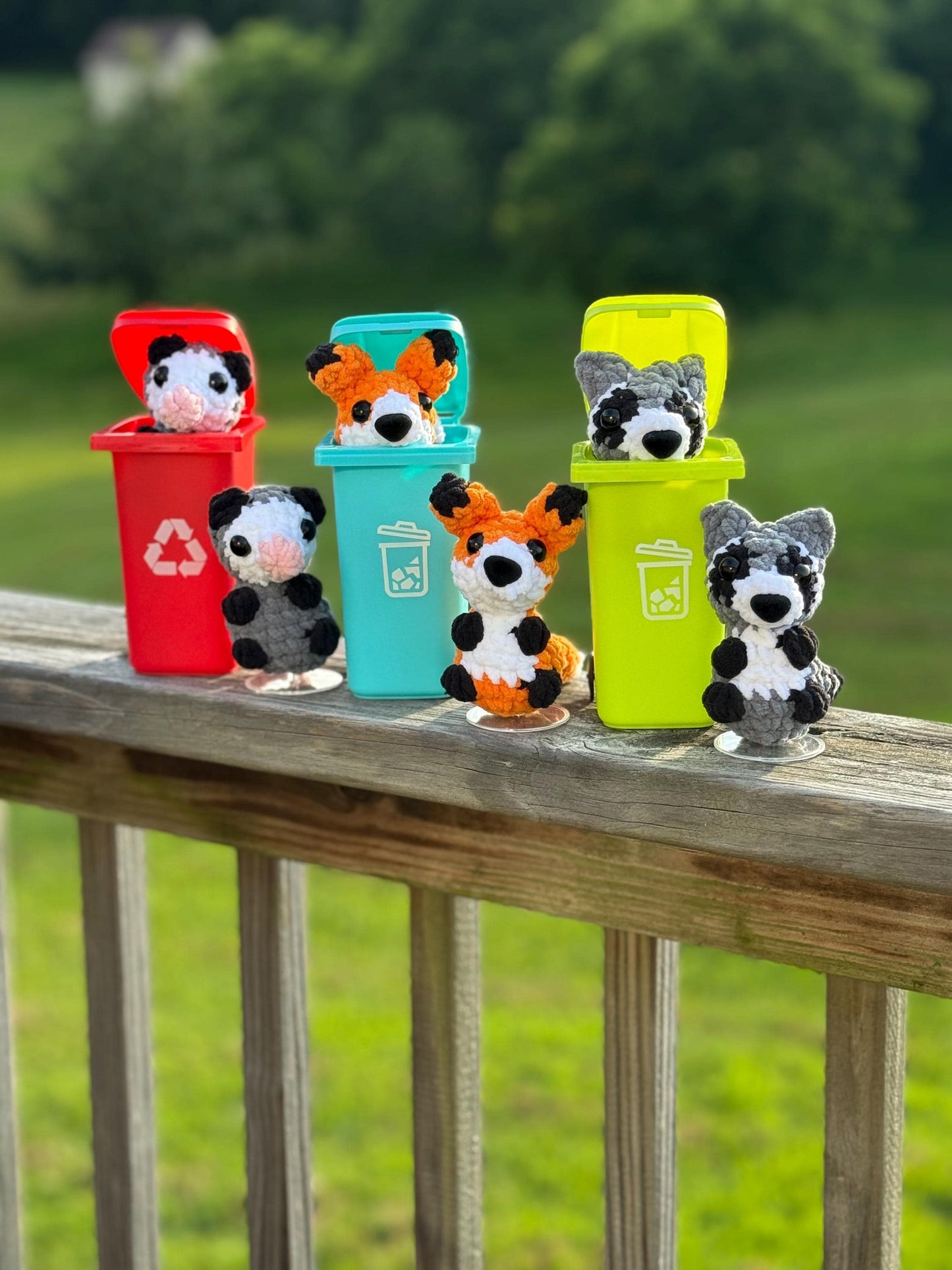 Low sew crochet pattern possum fox raccoon crochet pattern animals low sew possum crochet amigurumi pattern bundle easy crochet pattern