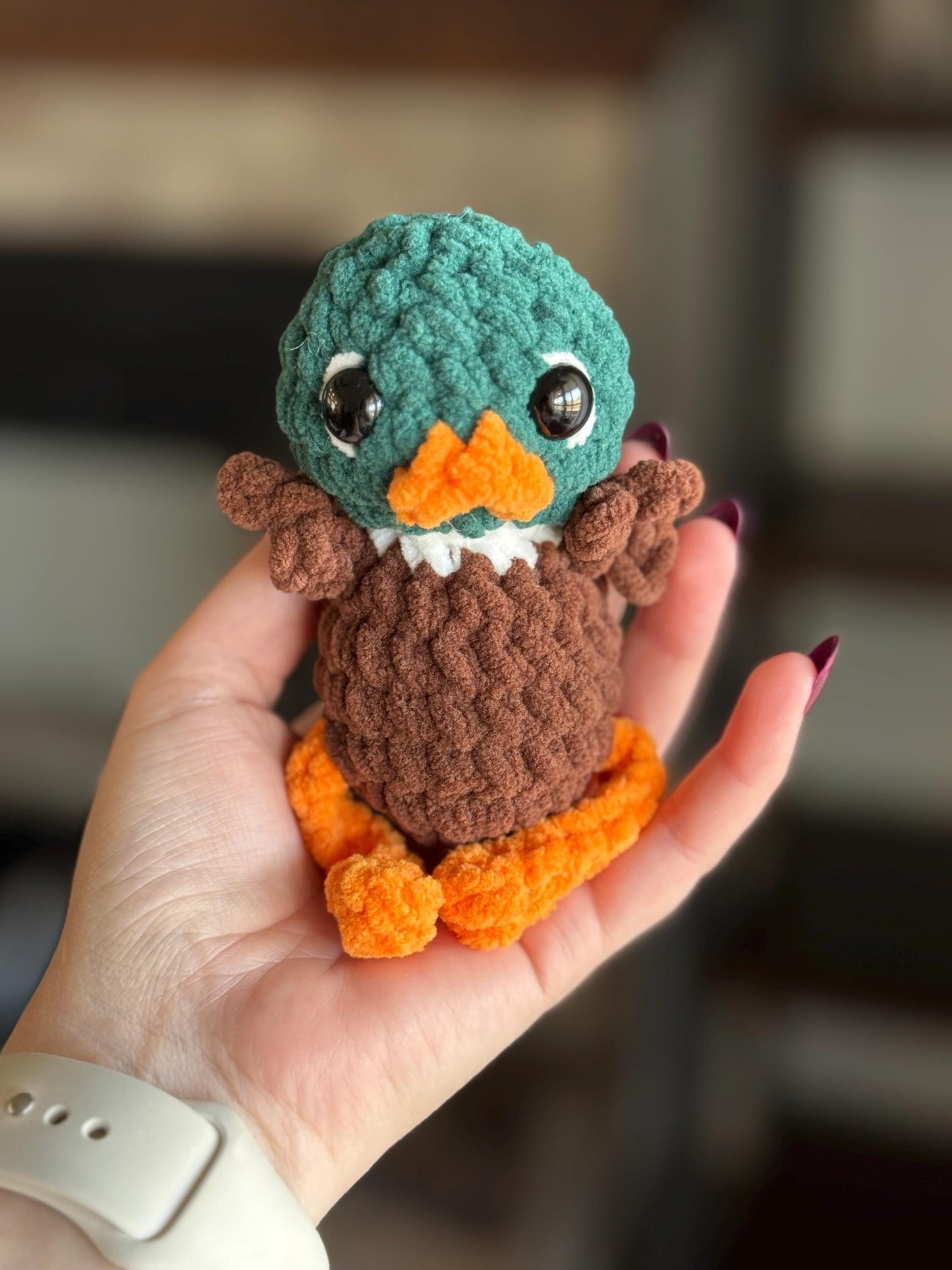 No sew mallard crochet pattern duck amigurumi PDF download beginner friendly crochet bitty buddy quick and easy pattern