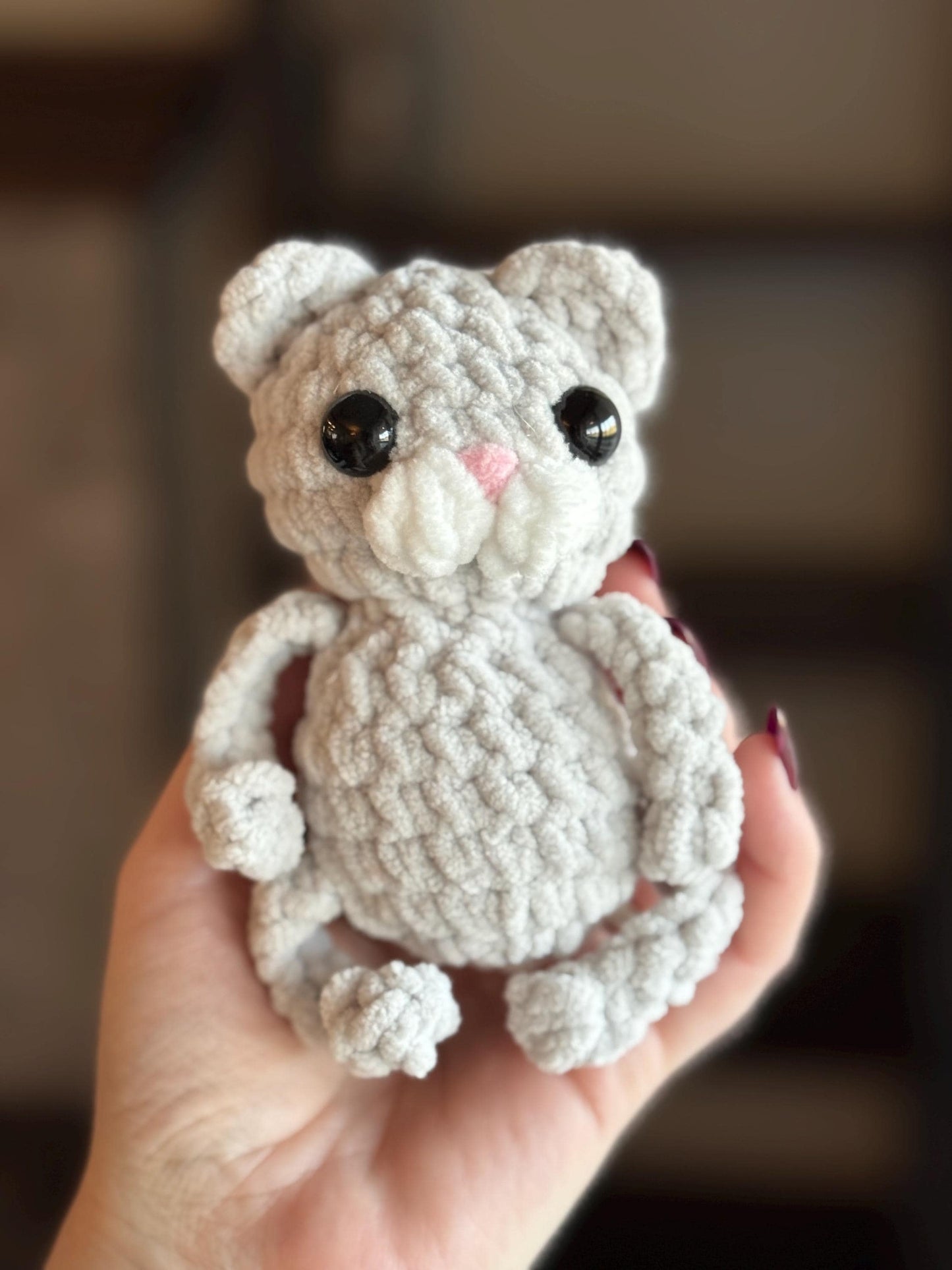No sew cat crochet pattern tiger amigurumi PDF download beginner friendly crochet bitty buddy quick and easy pattern