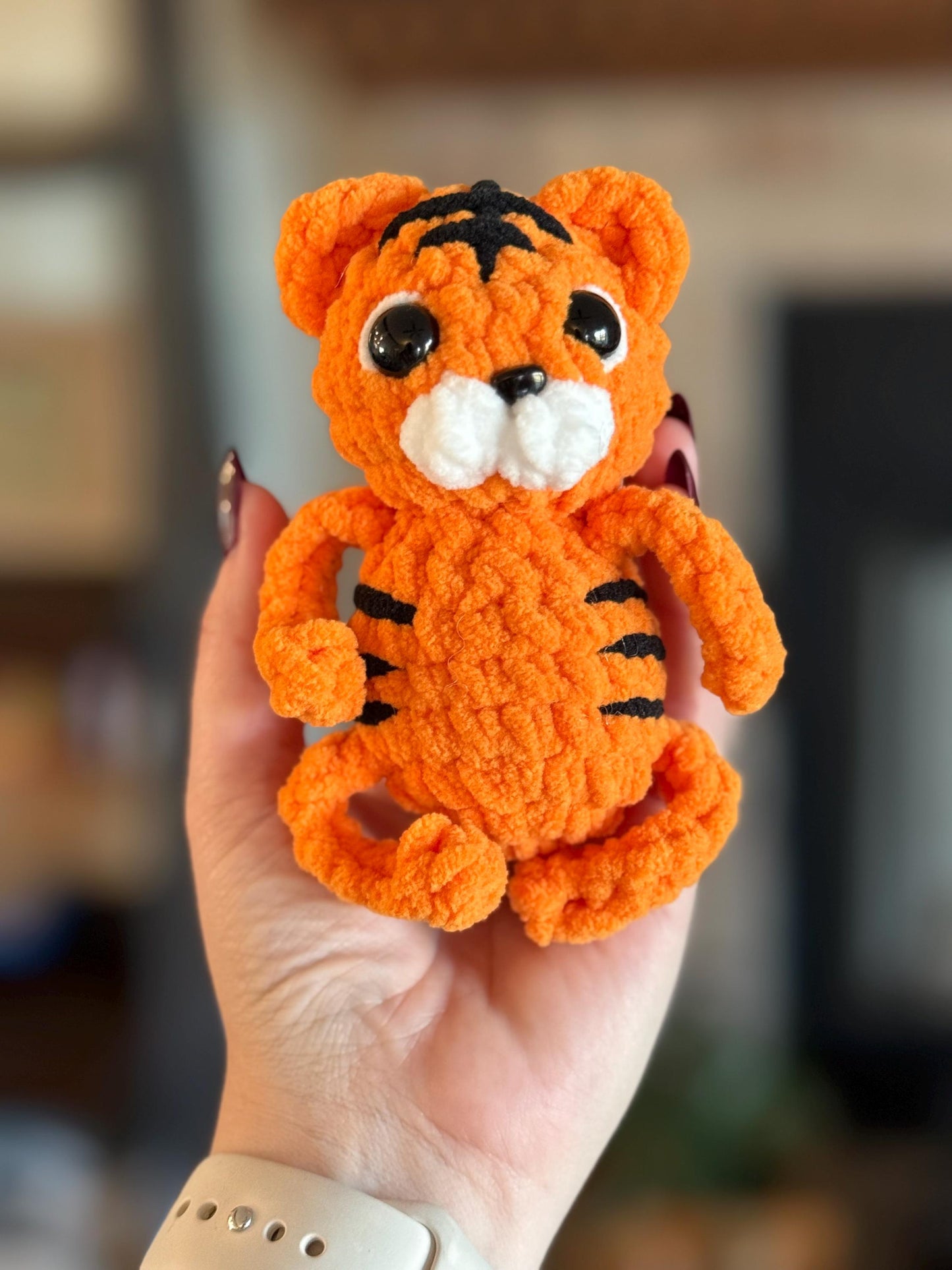 No sew cat crochet pattern tiger amigurumi PDF download beginner friendly crochet bitty buddy quick and easy pattern