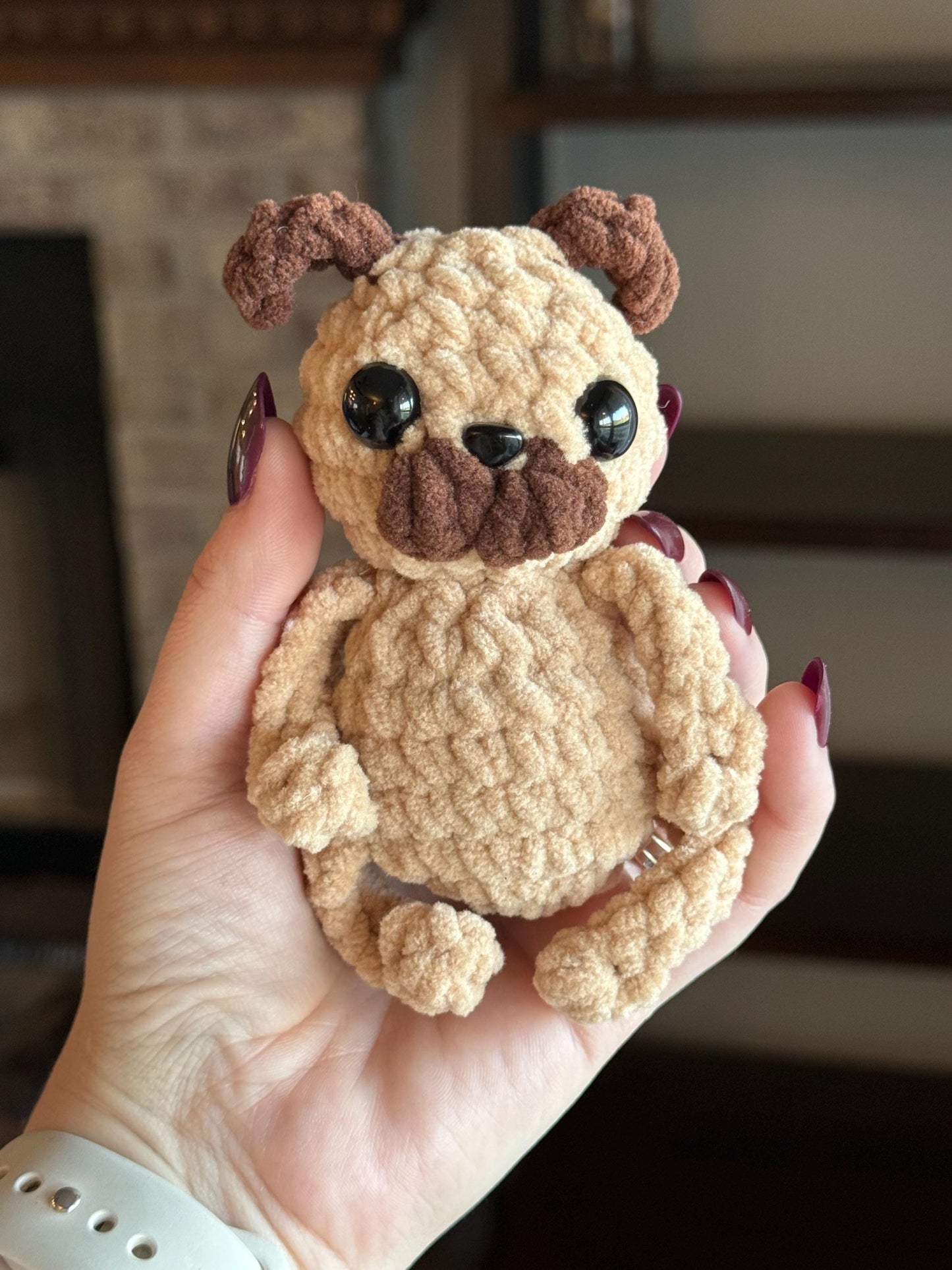 No sew dog crochet pattern puppy amigurumi PDF download beginner friendly crochet bitty buddy quick and easy pattern