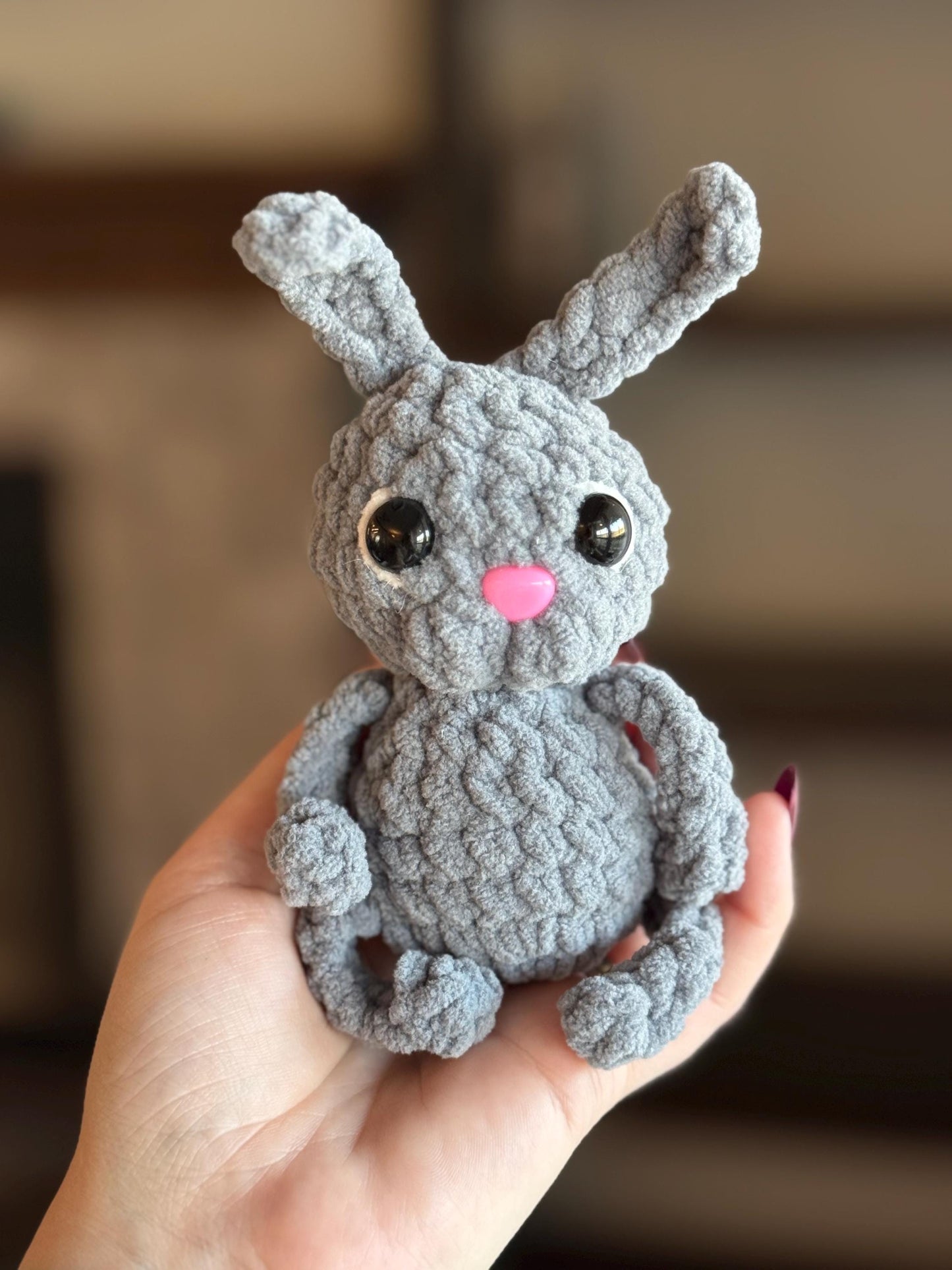No sew bunny crochet pattern amigurumi PDF download beginner friendly crochet bitty buddy quick and easy pattern