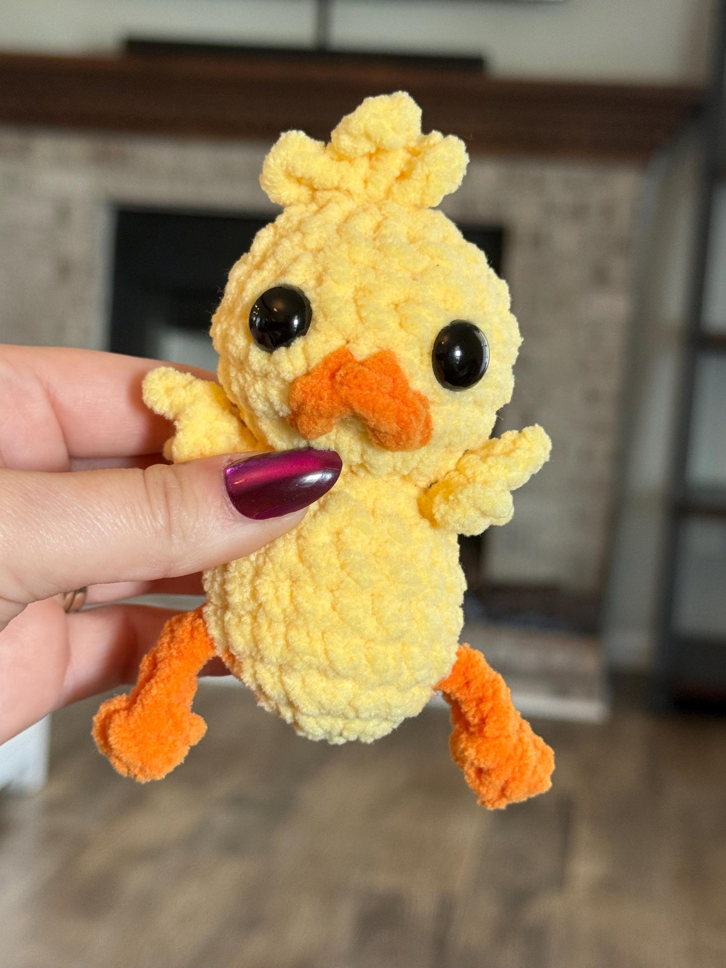 No sew chick crochet pattern duck amigurumi PDF download beginner friendly crochet bitty buddy quick and easy pattern