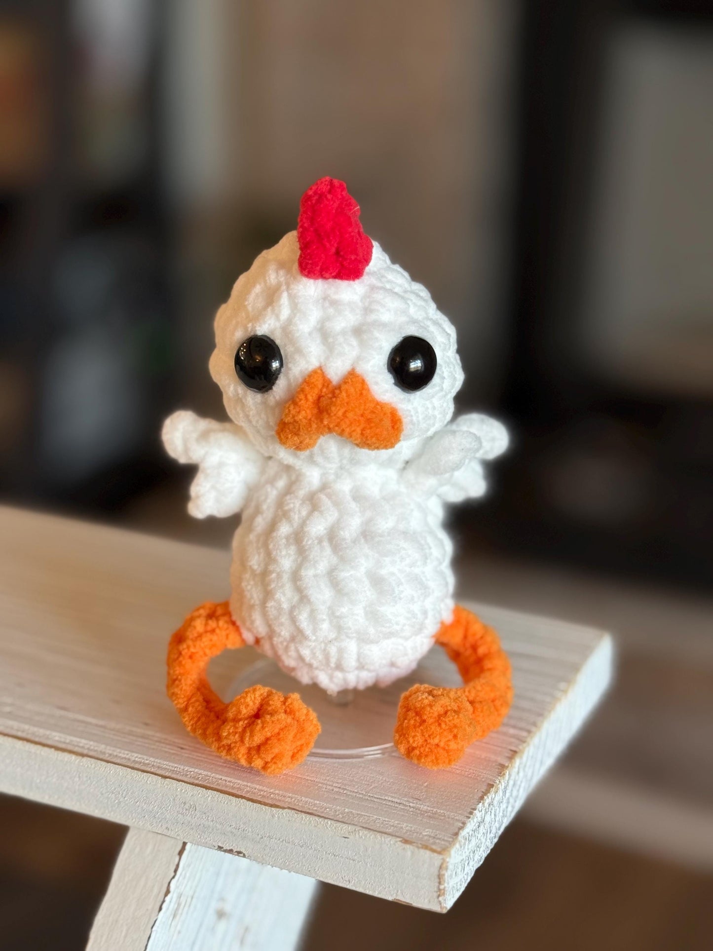 No sew chicken crochet pattern amigurumi PDF download beginner friendly crochet bitty buddy quick and easy pattern