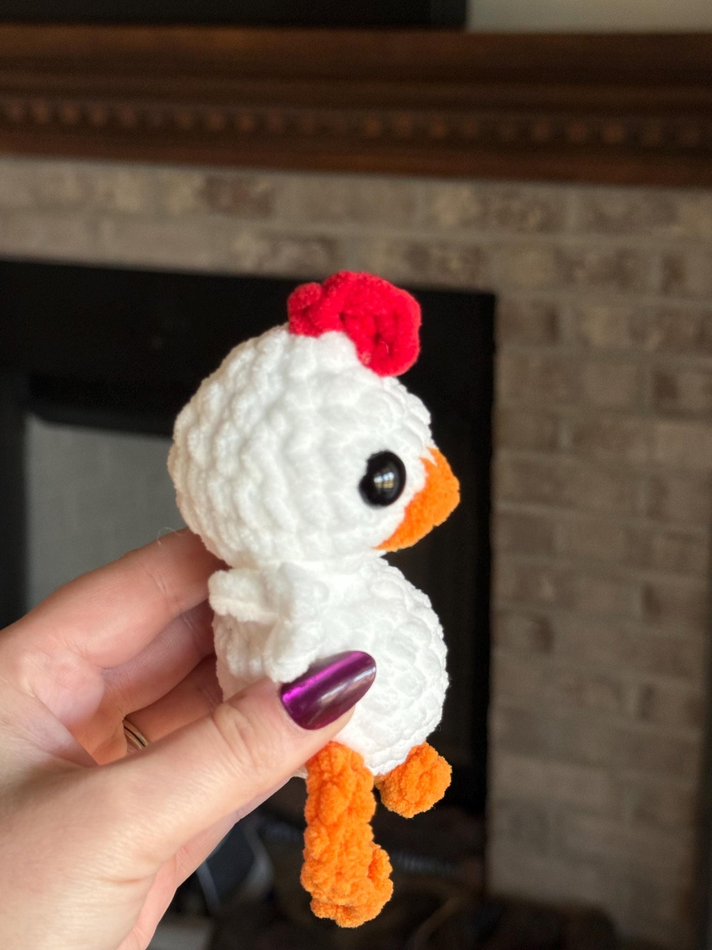 No sew chicken crochet pattern amigurumi PDF download beginner friendly crochet bitty buddy quick and easy pattern