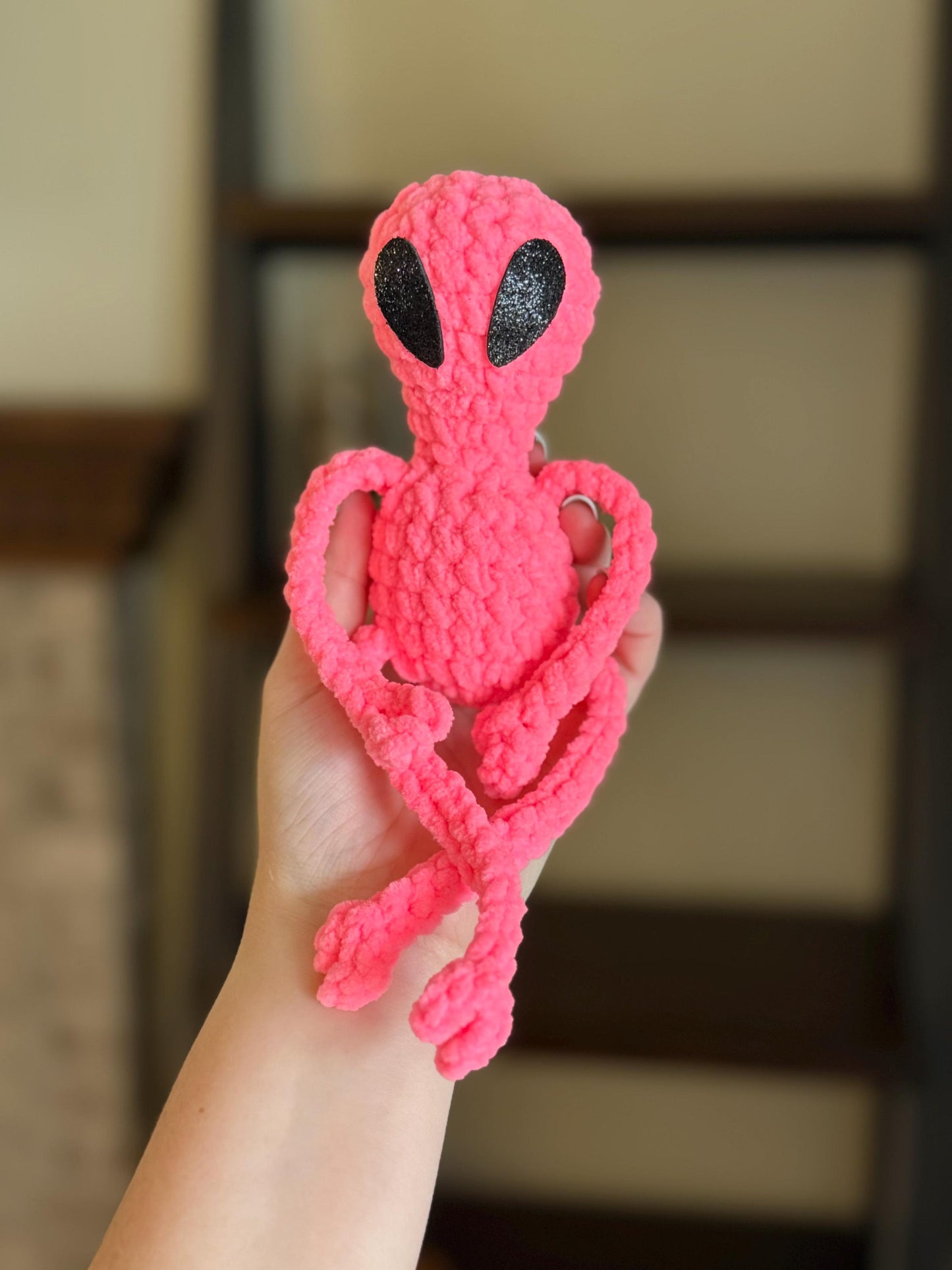 Alien crochet pattern no sew beginner amigurumi space creature bitty buddy