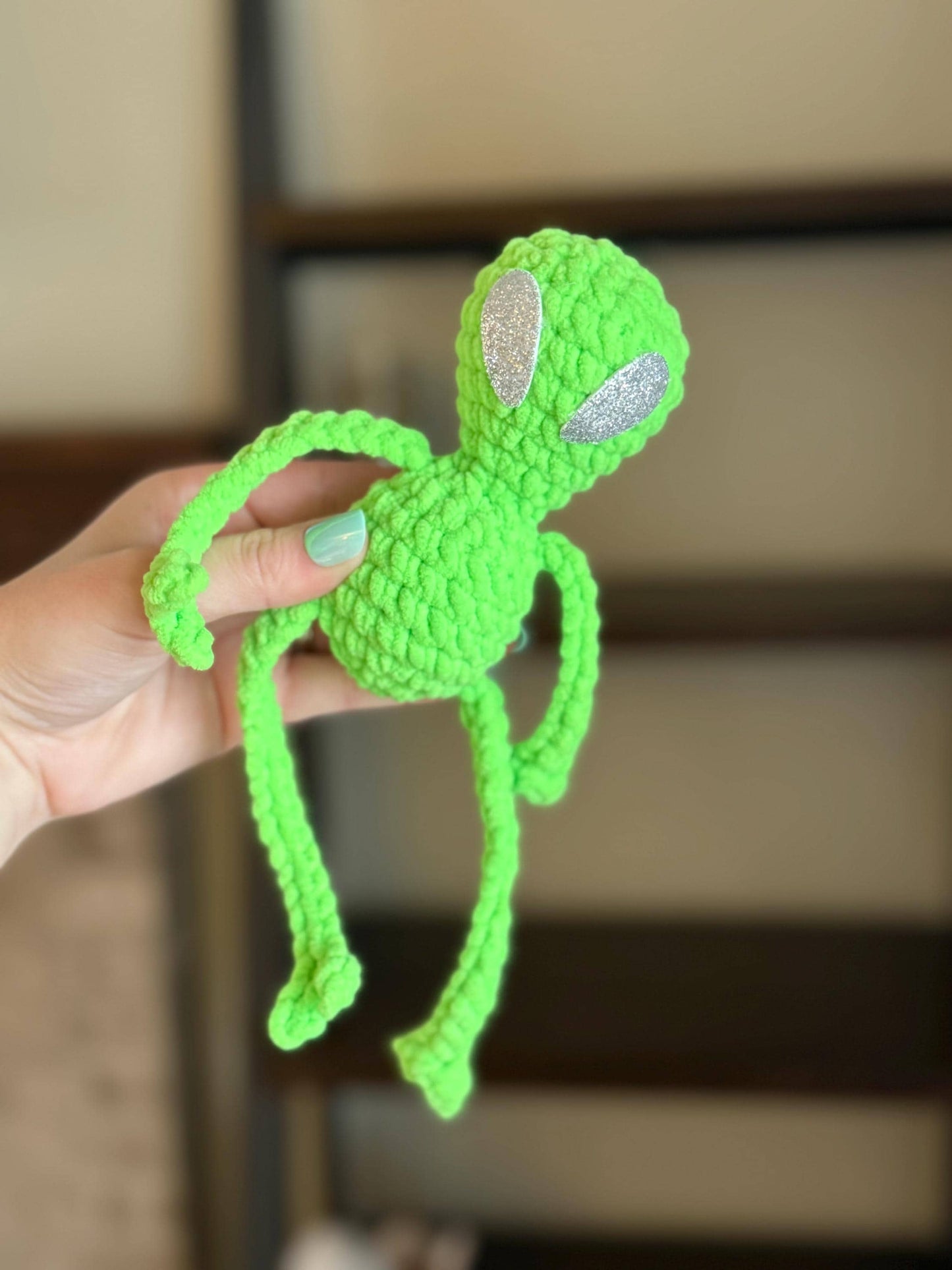 Alien crochet pattern no sew beginner amigurumi space creature bitty buddy
