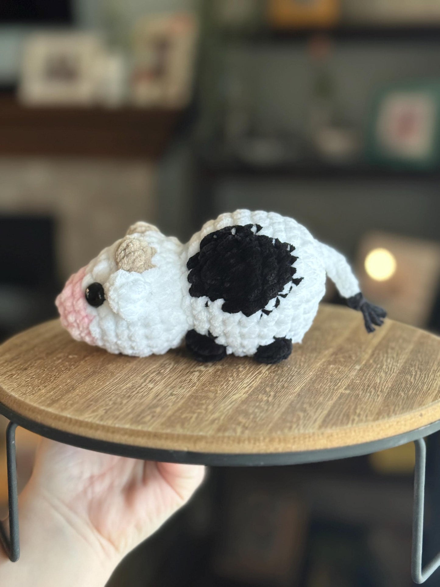 Crochet cow pattern no sew pudgy pals beginner amigurumi animals plushie crochet easy market make no sew cow farm animal crochet best seller