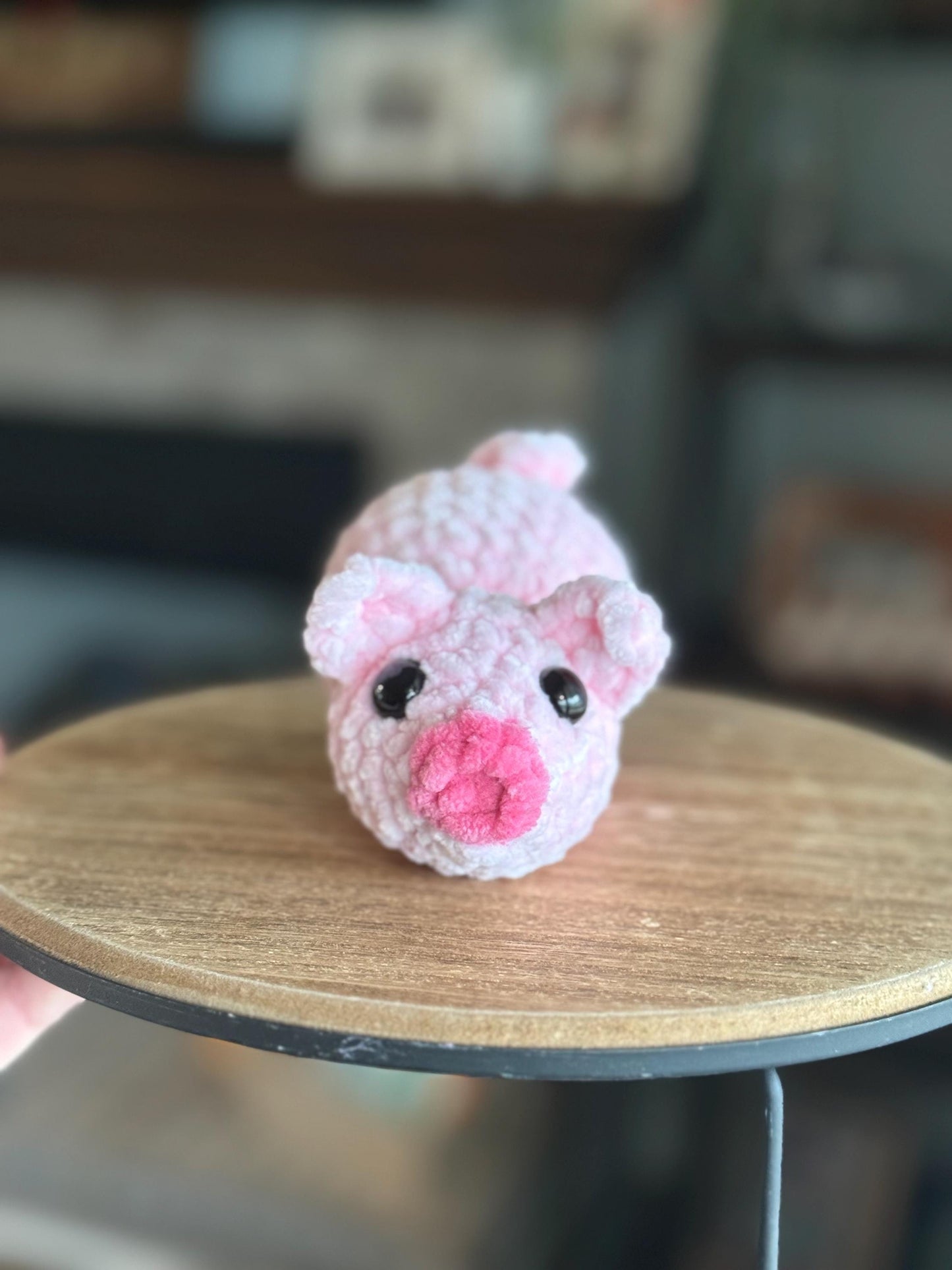 Crochet pig pattern no sew pudgy pals beginner amigurumi animals plushie crochet easy market make no sew pig