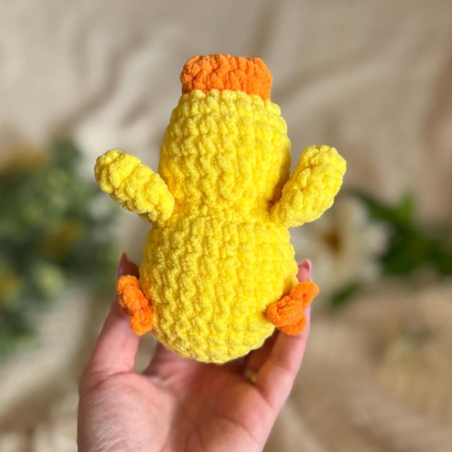 Crochet duck pattern no sew pudgy pals beginner amigurumi animals plushie crochet easy market make Easter spring