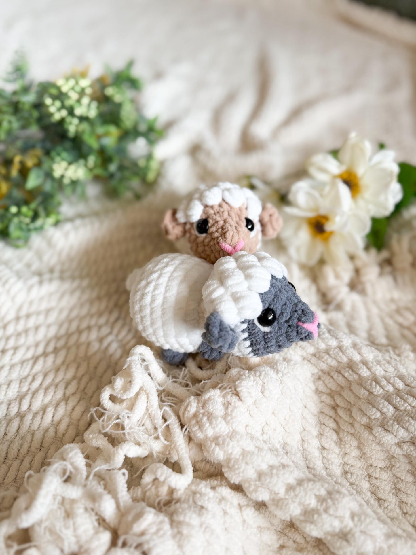 Crochet lamb pattern no sew pudgy pals beginner amigurumi animals plushie crochet easy market make Easter spring