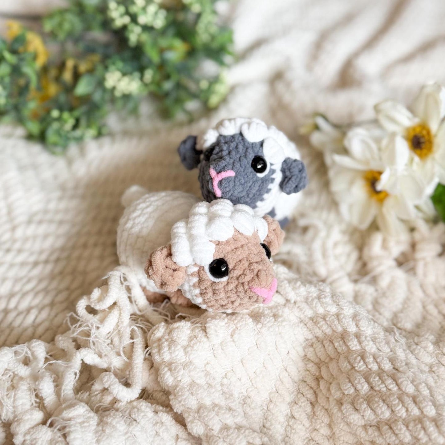 Crochet lamb pattern no sew pudgy pals beginner amigurumi animals plushie crochet easy market make Easter spring