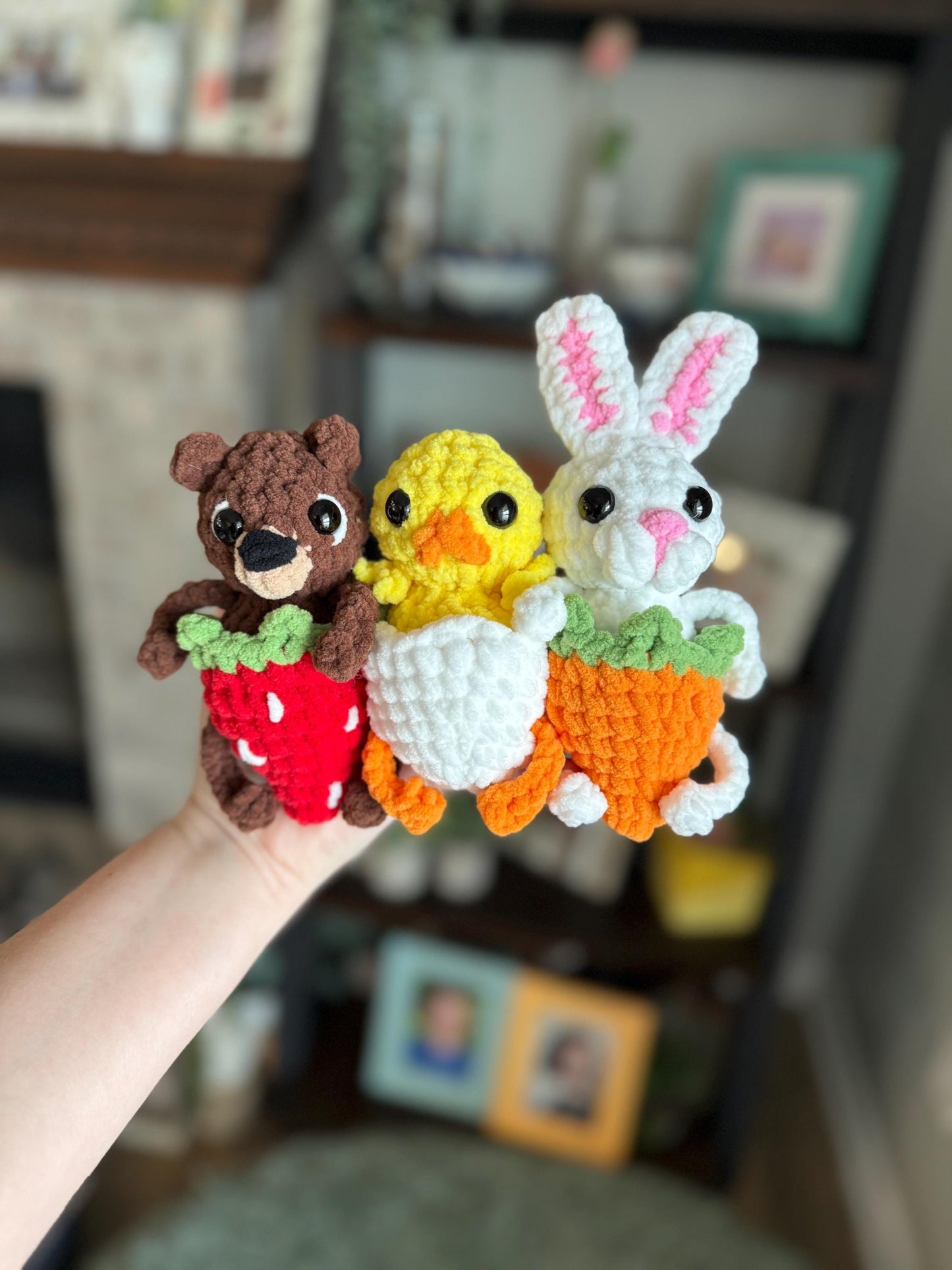 Crochet pattern bundle spring buddies beginner amigurumi animals plushie crochet easy market make Easter pattern bunny bear chick low sew